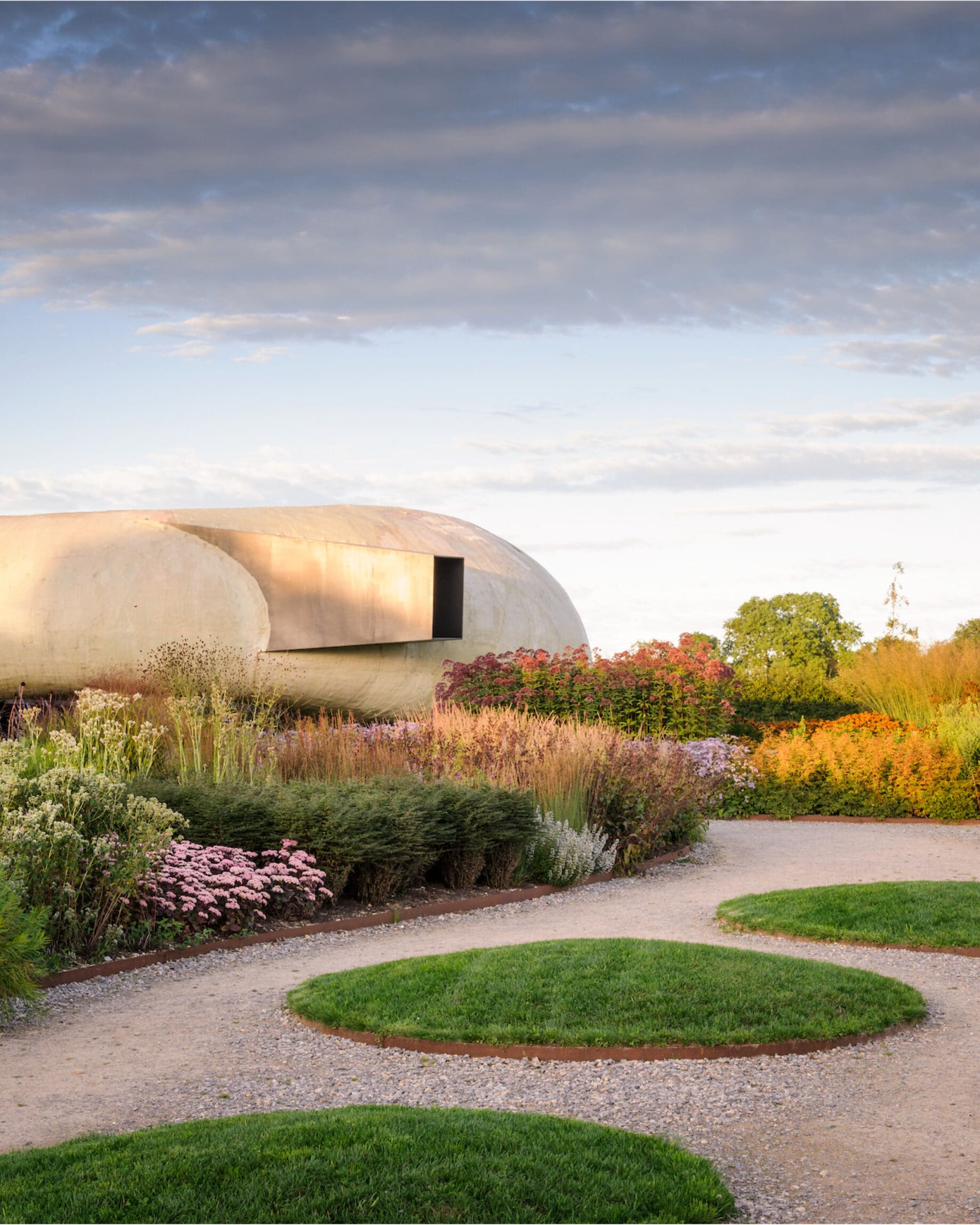 Piet Oudolf designed gardens at Hauser & Wirth Somerset