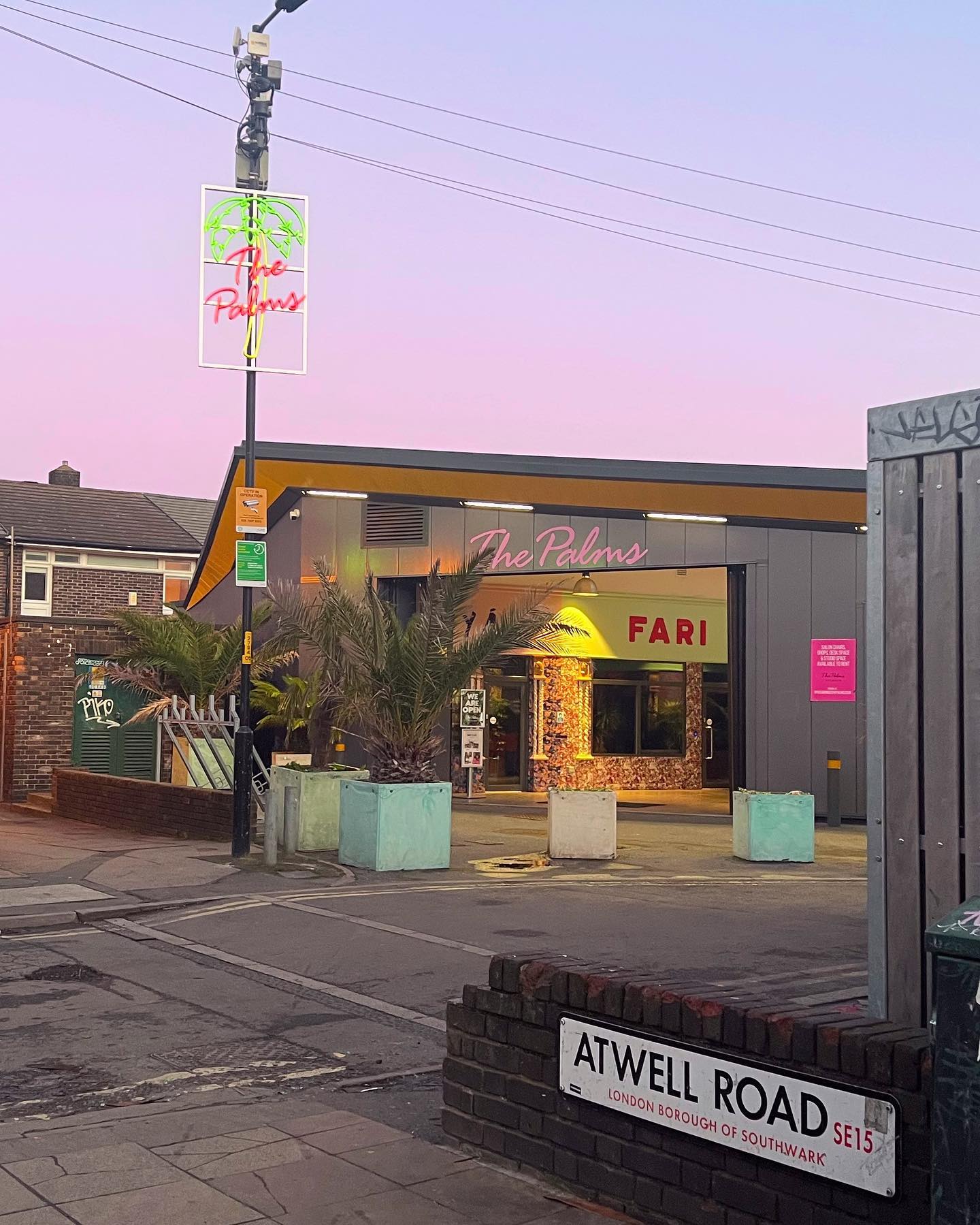 The best restaurants in Peckham | the exterior of Peckham Palms