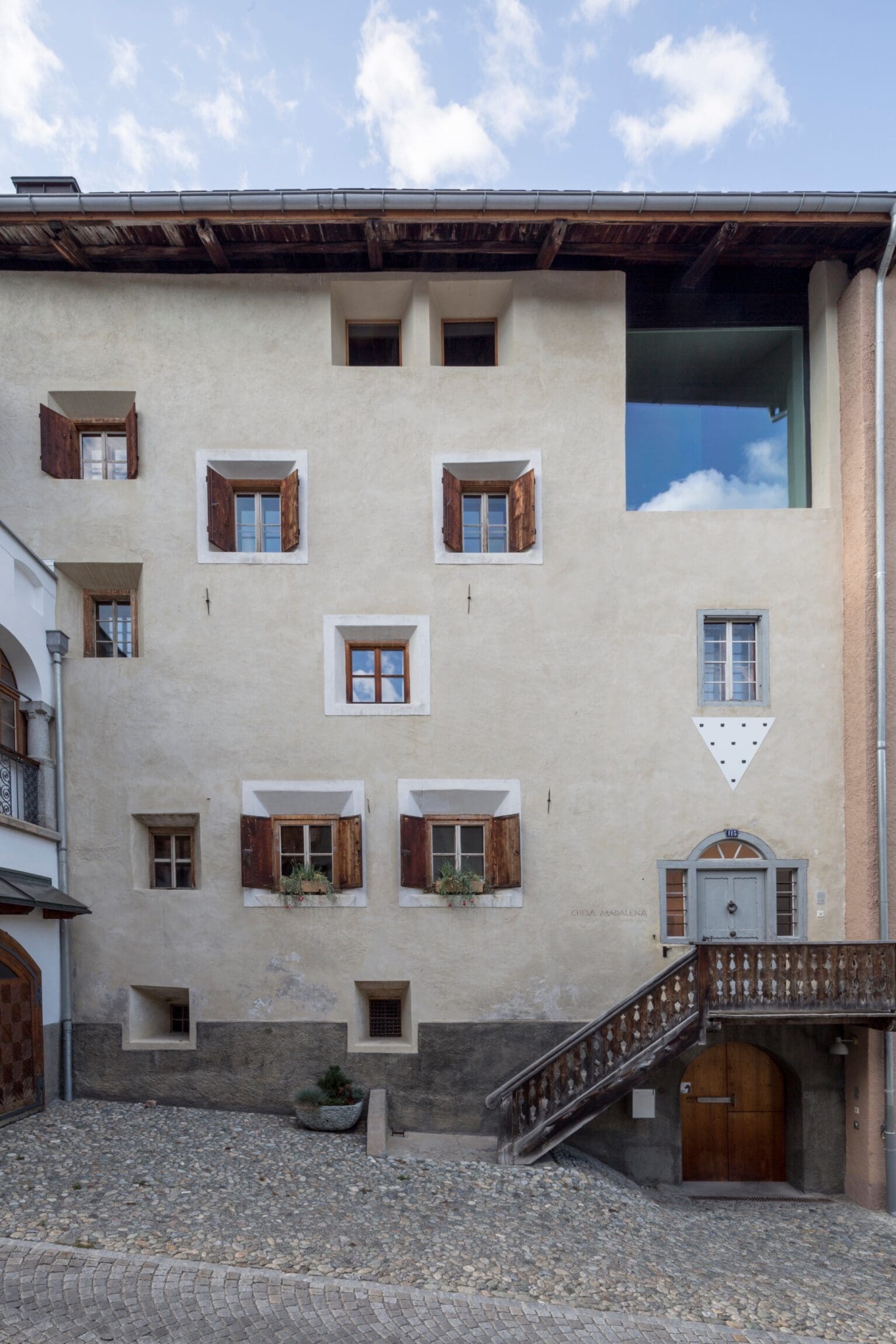 The most beautiful art and design destinations in Europe - The exterior of Galerie Tschudi in St. Moritz, Switzerland