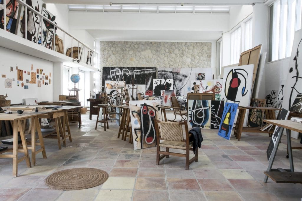 The most beautiful art and design destinations in Europe | Inside Joan Miró's studio in Taller Sert, Mallorca, where much of his paintings are still on display