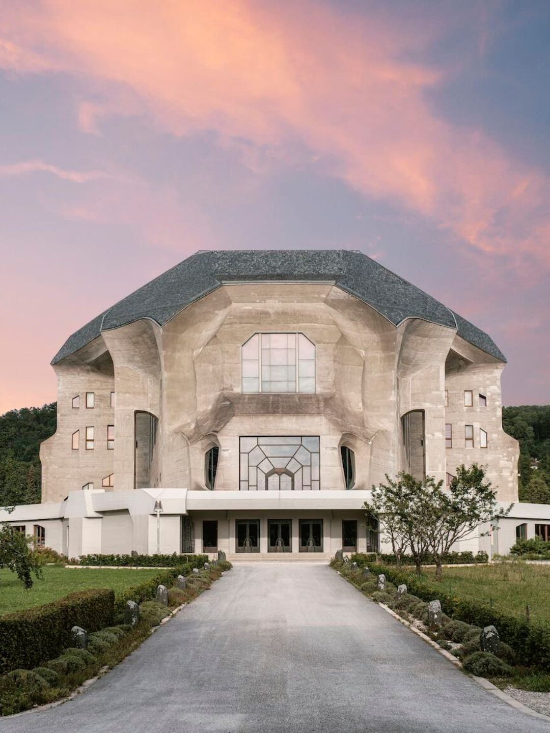 The most beautiful art and design destinations in Europe | The Goetheanum in Dornach, designed by Rudolph Steiner and completed in 1928