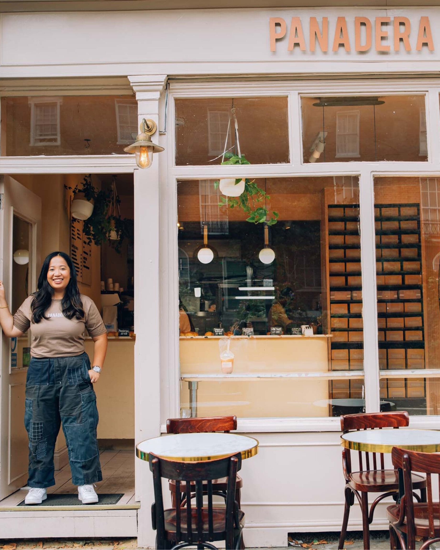 London's Asian cafes | Florence Mae Maglanoc outside Panadera, a Filippino bakery in Kentish Town