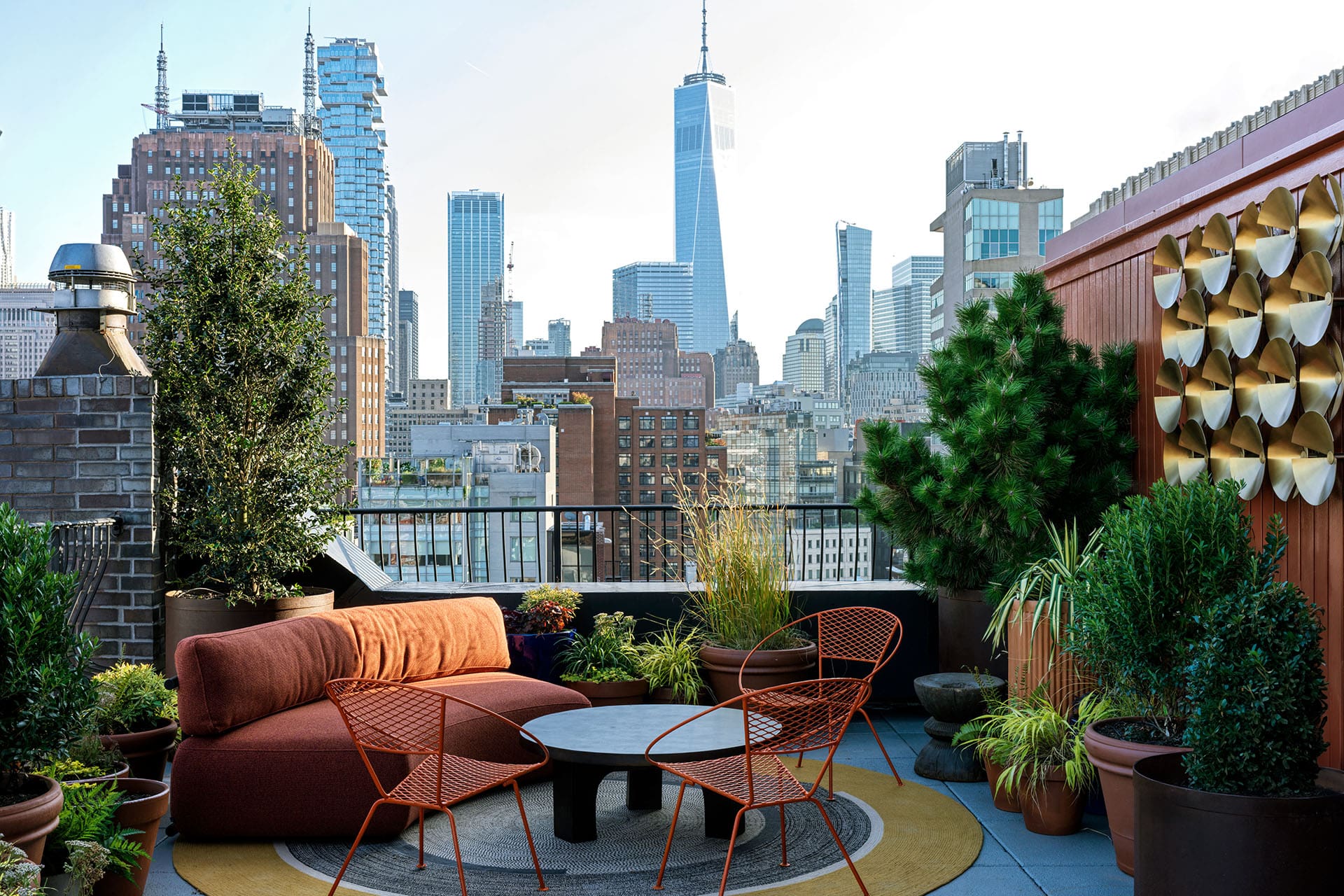 A lovely rooftop terrace at The Manner