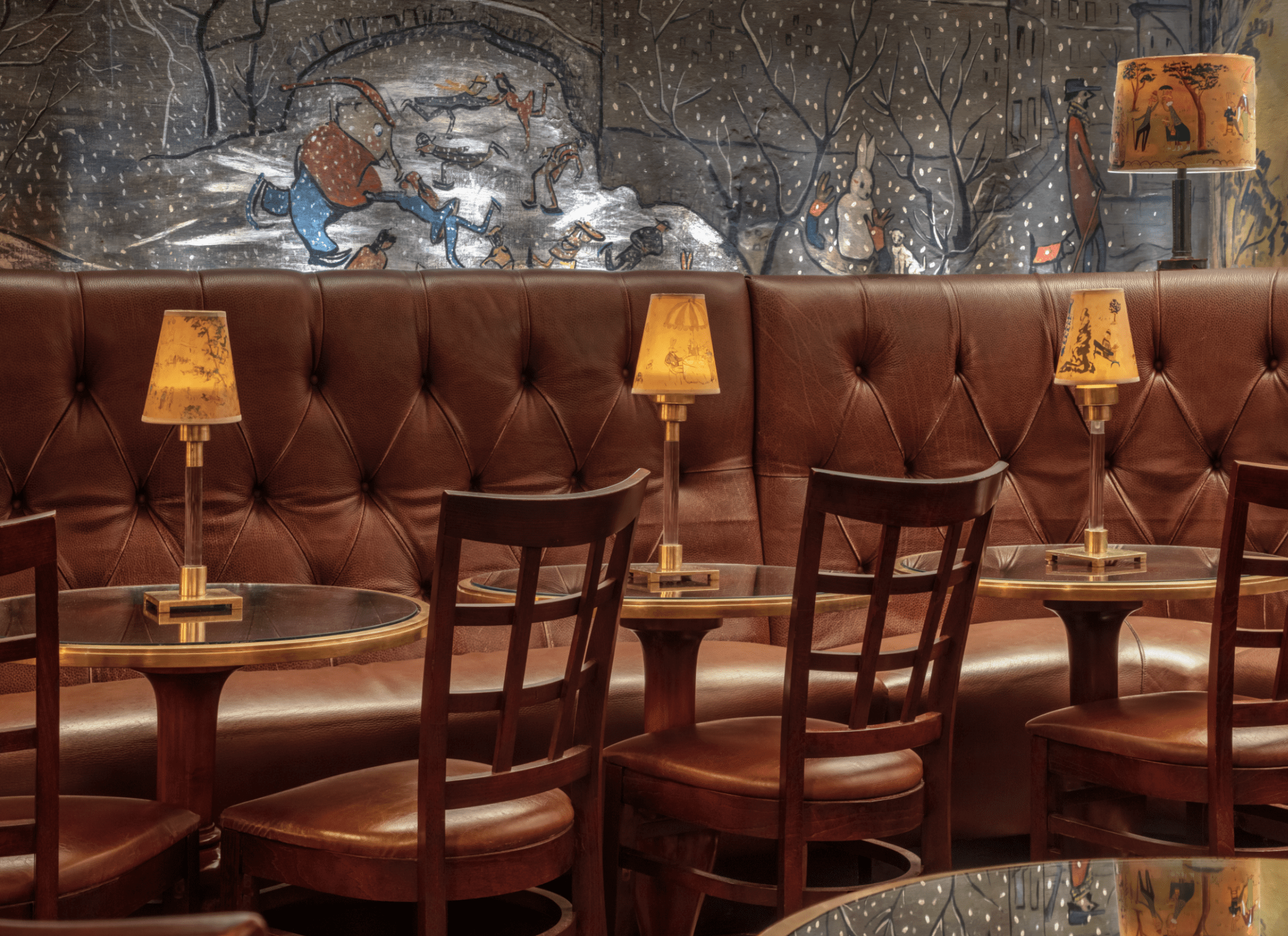 The best cocktail bars in New York | Interior of Bemelmans Bar at The Carlyle Hotel