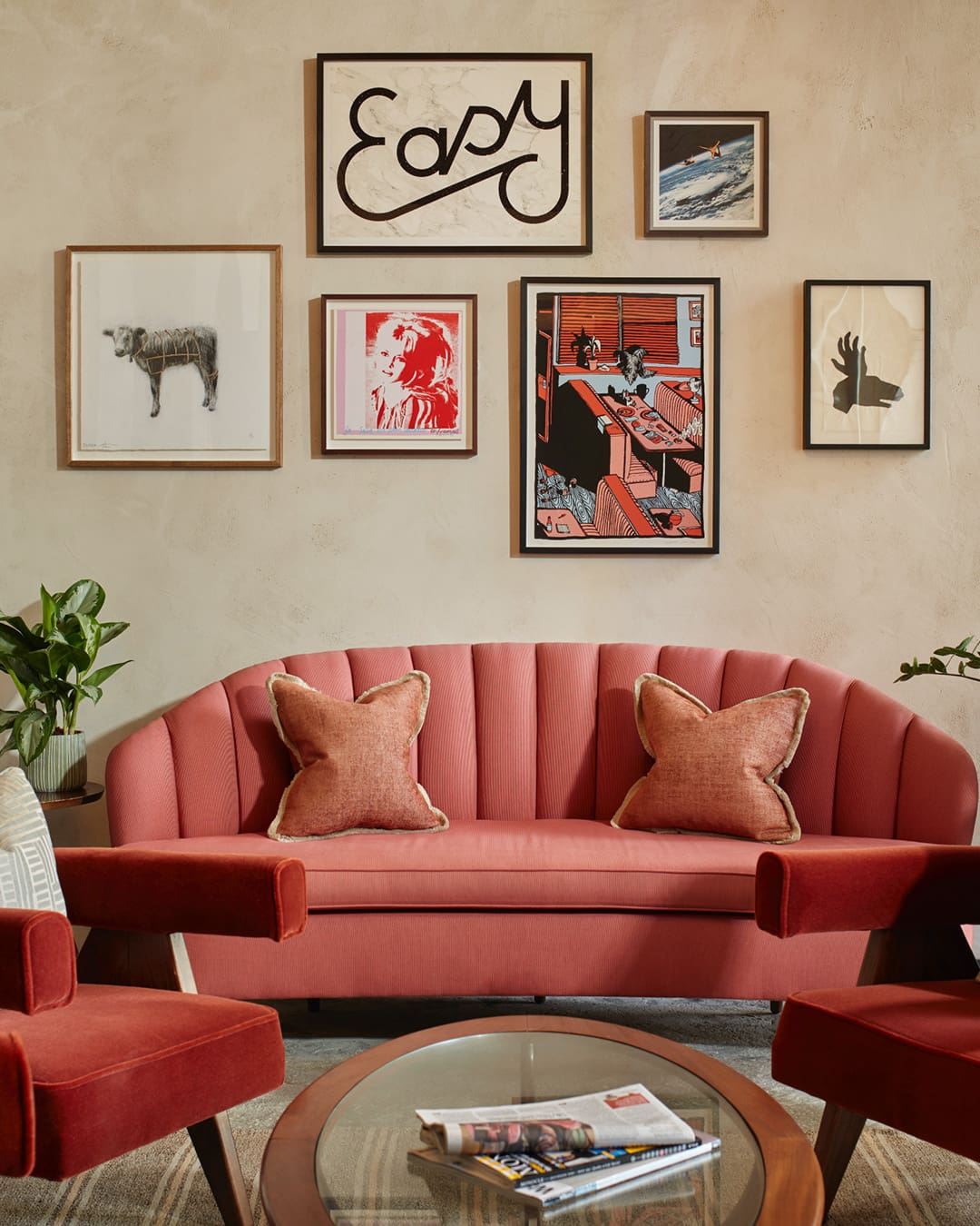 The best hotel art | a curated wall of art at The Hoxton, Shepherd's Bush