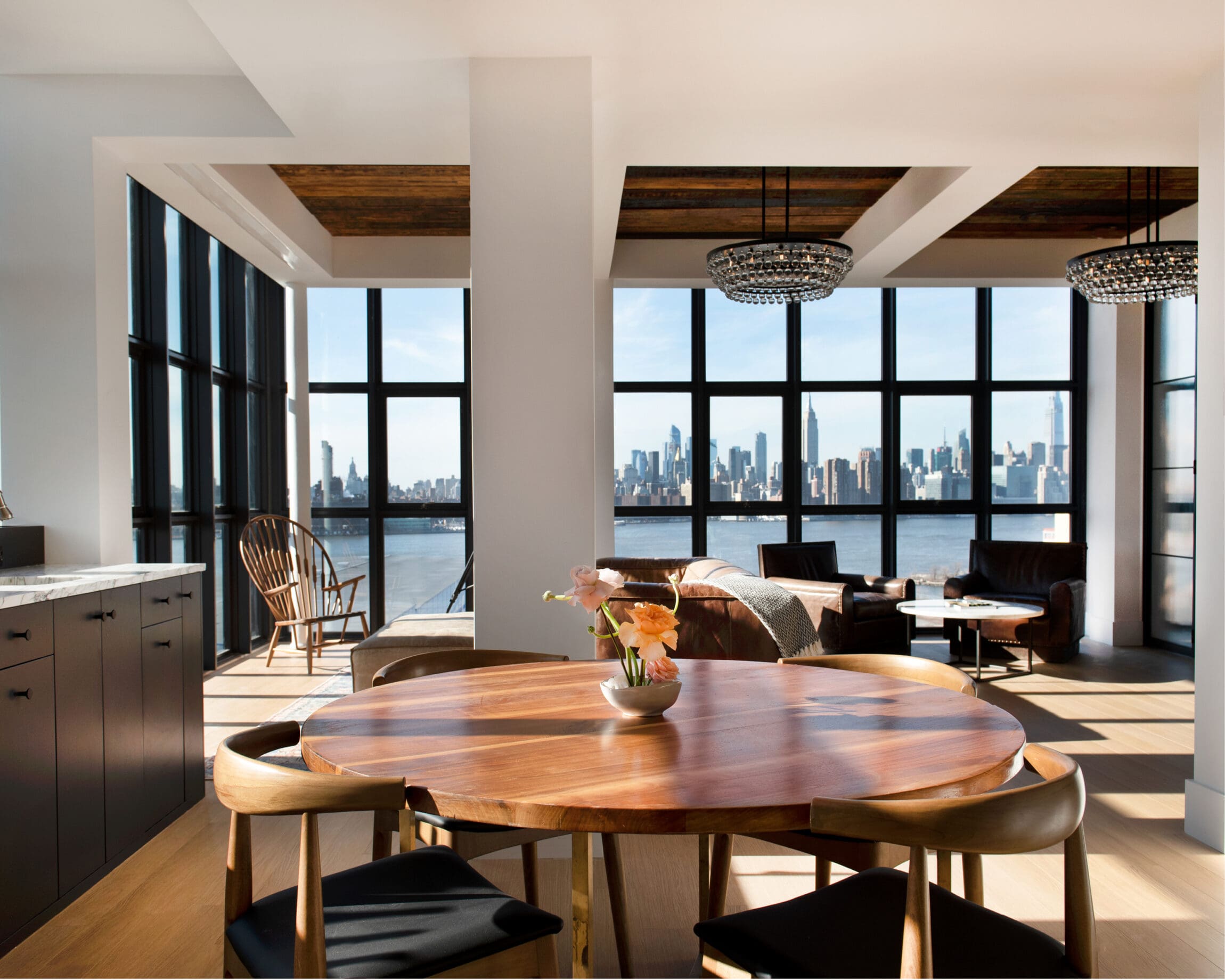 The best hotels in New York City | Penthouse of the Wythe Hotel overlooking the Hudson River