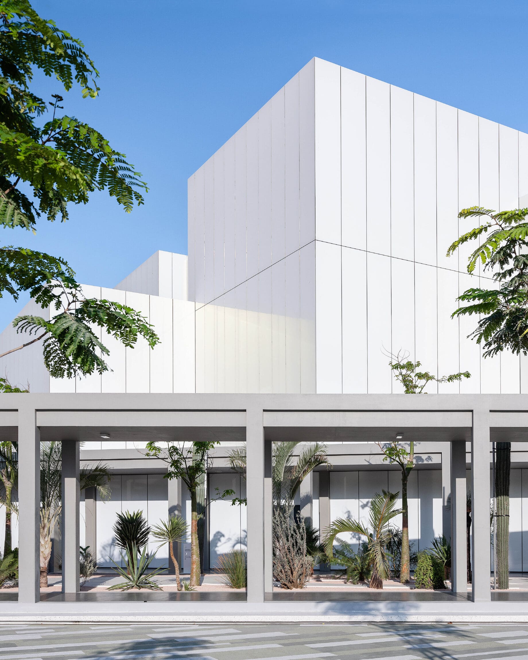 The best art galleries in Dubai | The white facade of Jameel Art Centre in Dubai