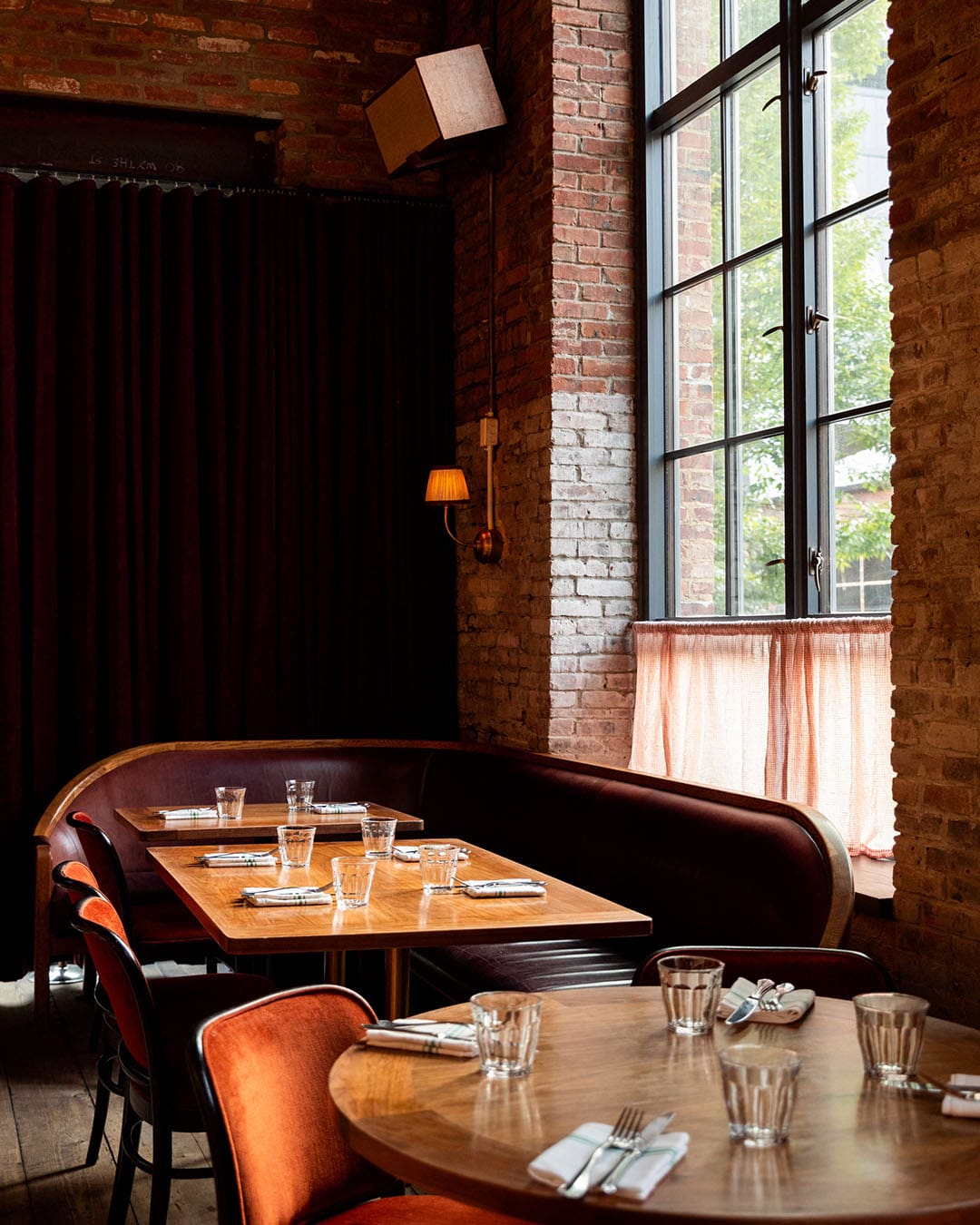 Le Crocodile dining room. Photography by Lucas Vasilko