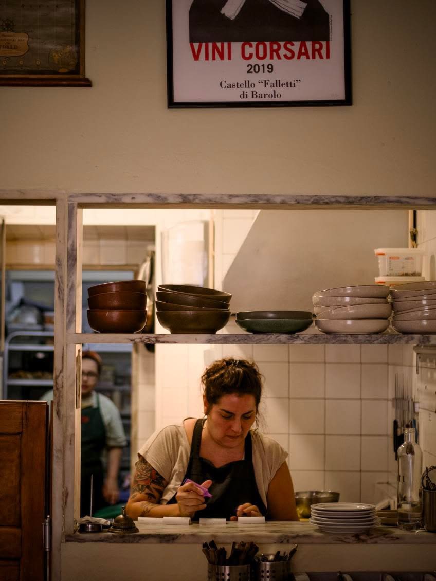 A chef working at Tati restaurant in Lisbon