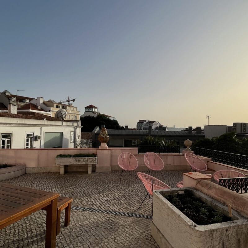The best co-working spaces in Lisbon | The rooftop at Dama Rosa