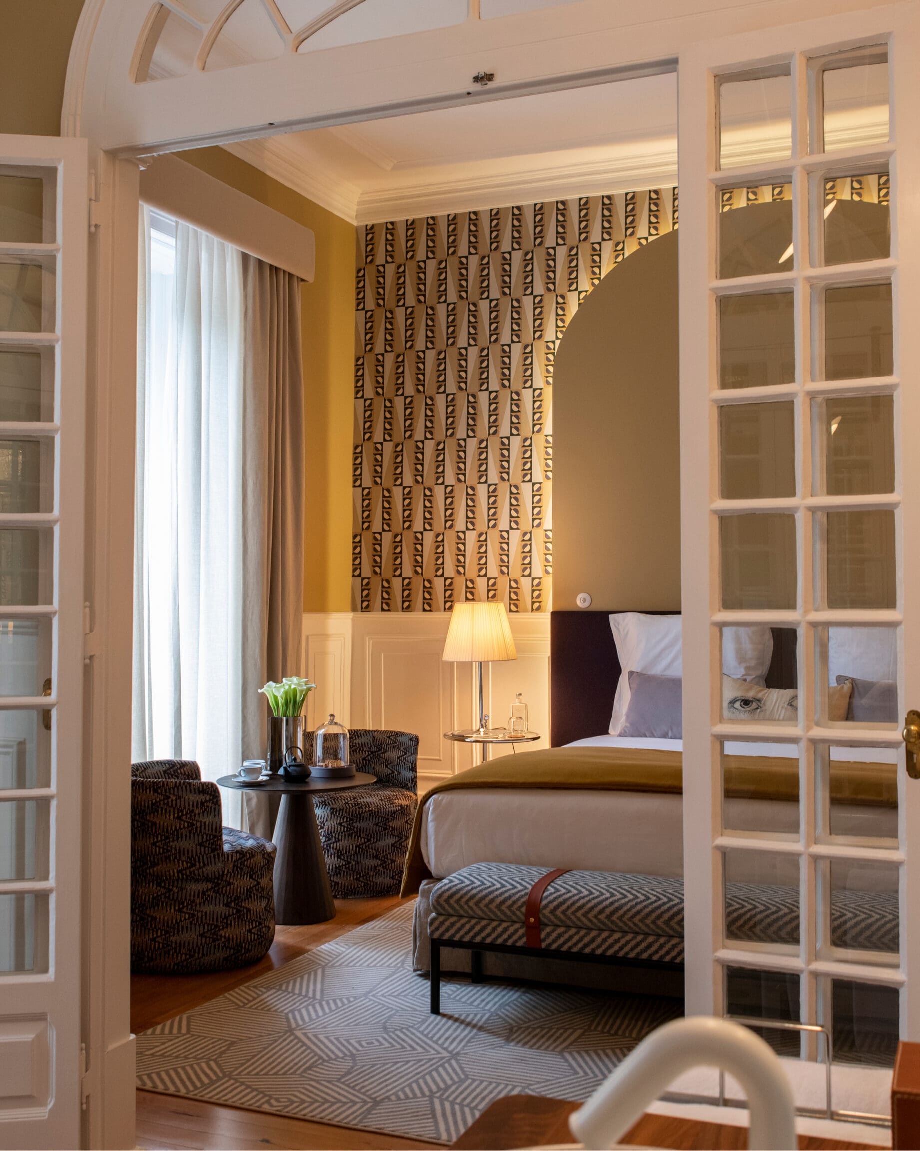 The best hotels in Lisbon | bedroom interiors at Sublime Lisboa