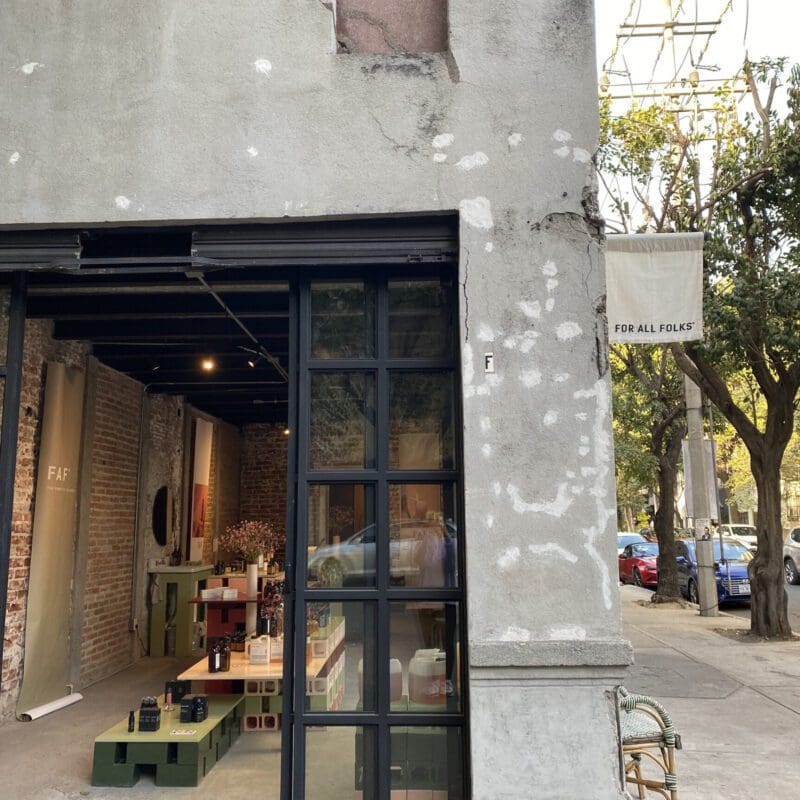 The best shops in Mexico City | The entrance to For All Folks in Condesa