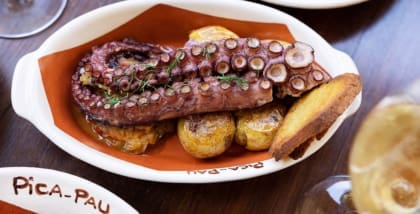 The best restaurants in Lisbon | a squid dish at Pica-Pau