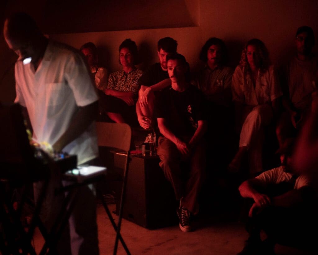 Where to watch live music in Lisbon | a performance in a dark room at Vago