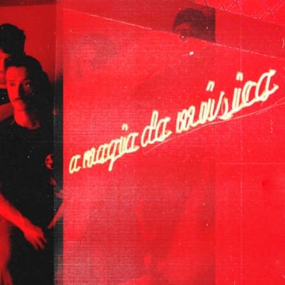 Where to experience live music in Lisbon | a neon sign against a red graphic background