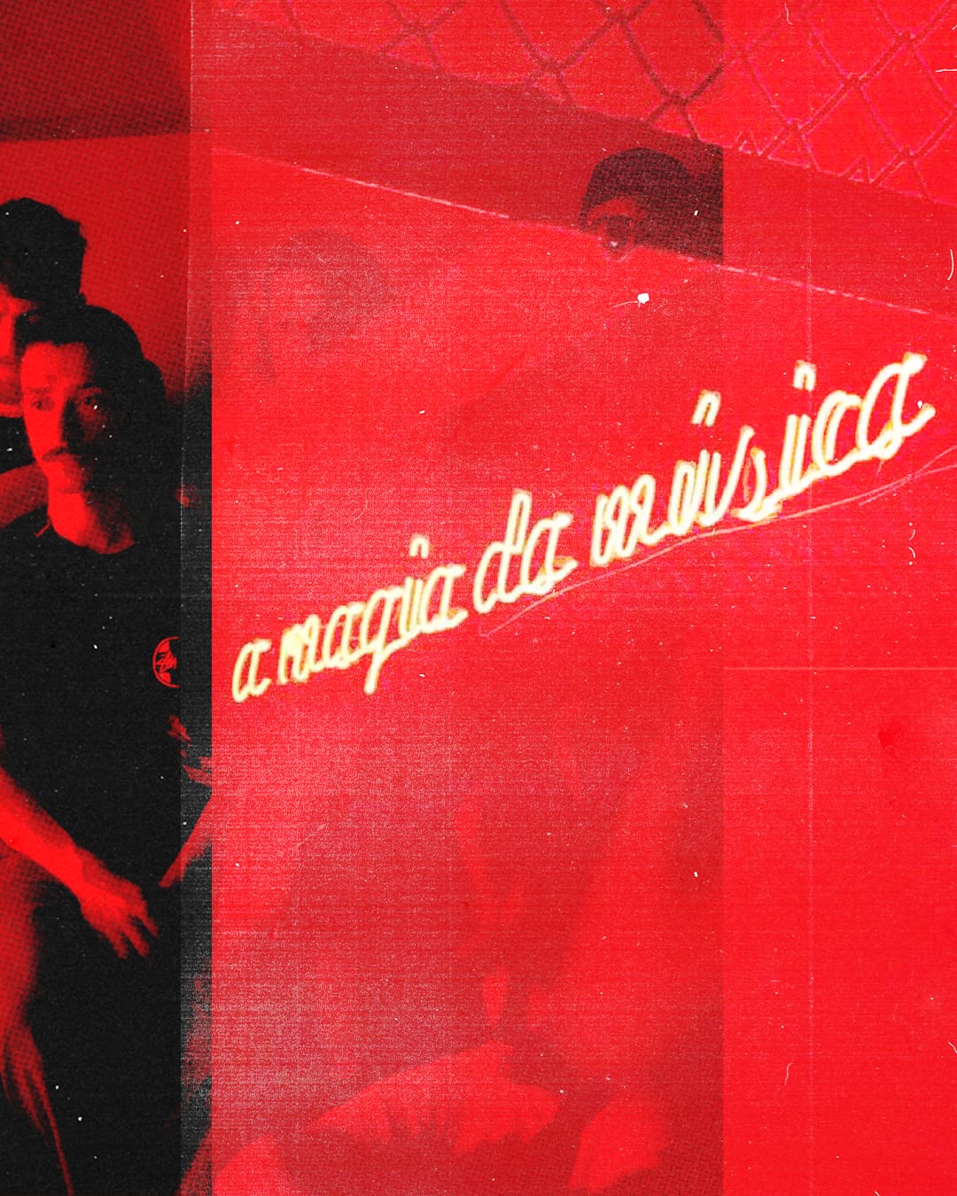 Where to experience live music in Lisbon | a neon sign against a red graphic background