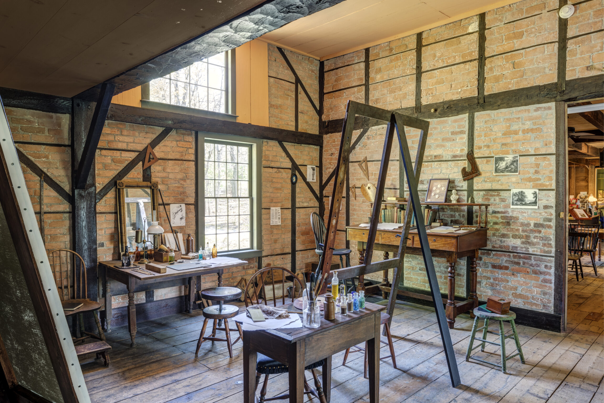 An artists studio at The Thomas Cole National Historic Site | the best things to do in the Catskills