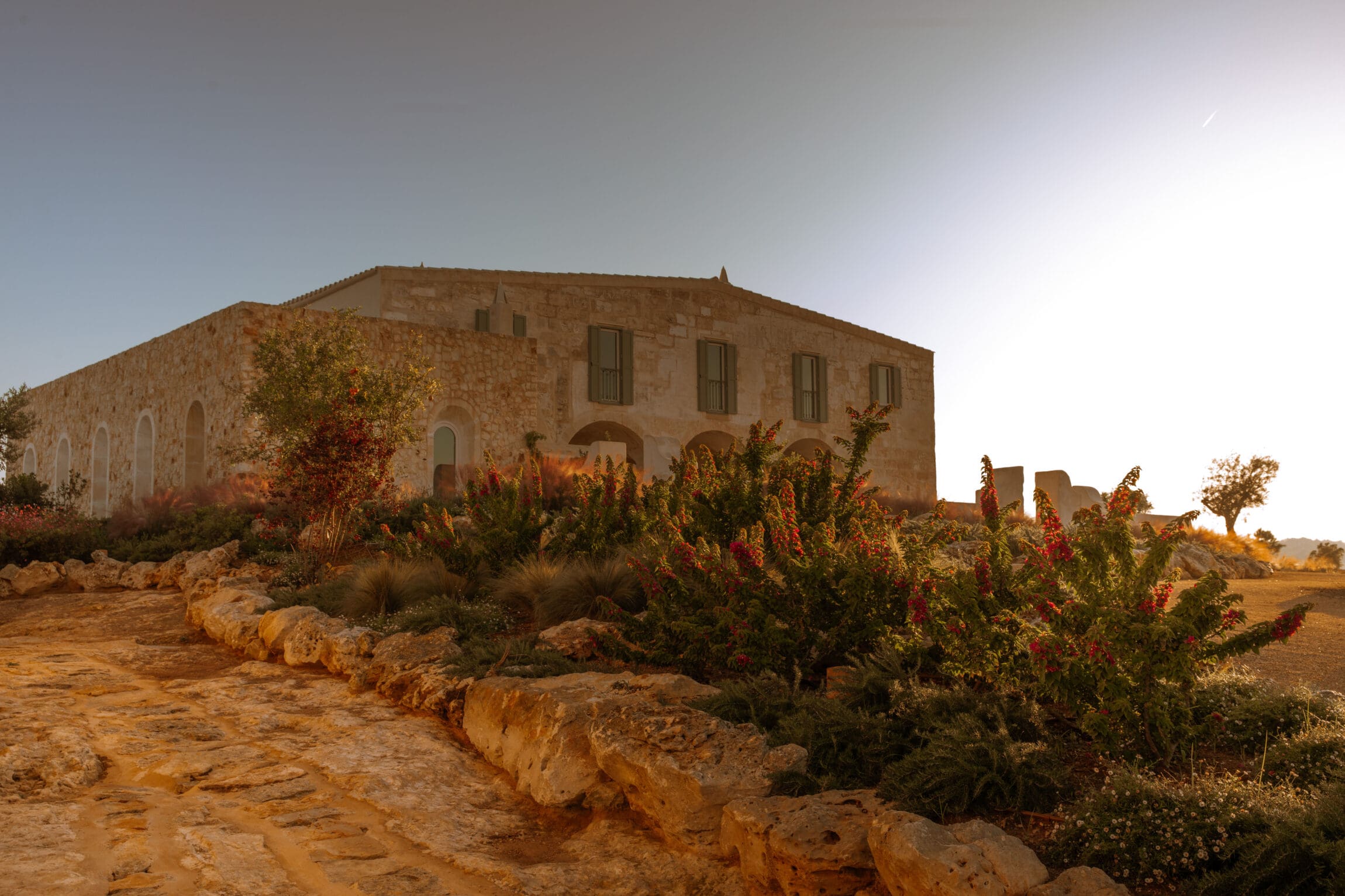 Son Blanc Farmhouse in the rugged Menorcan countryside