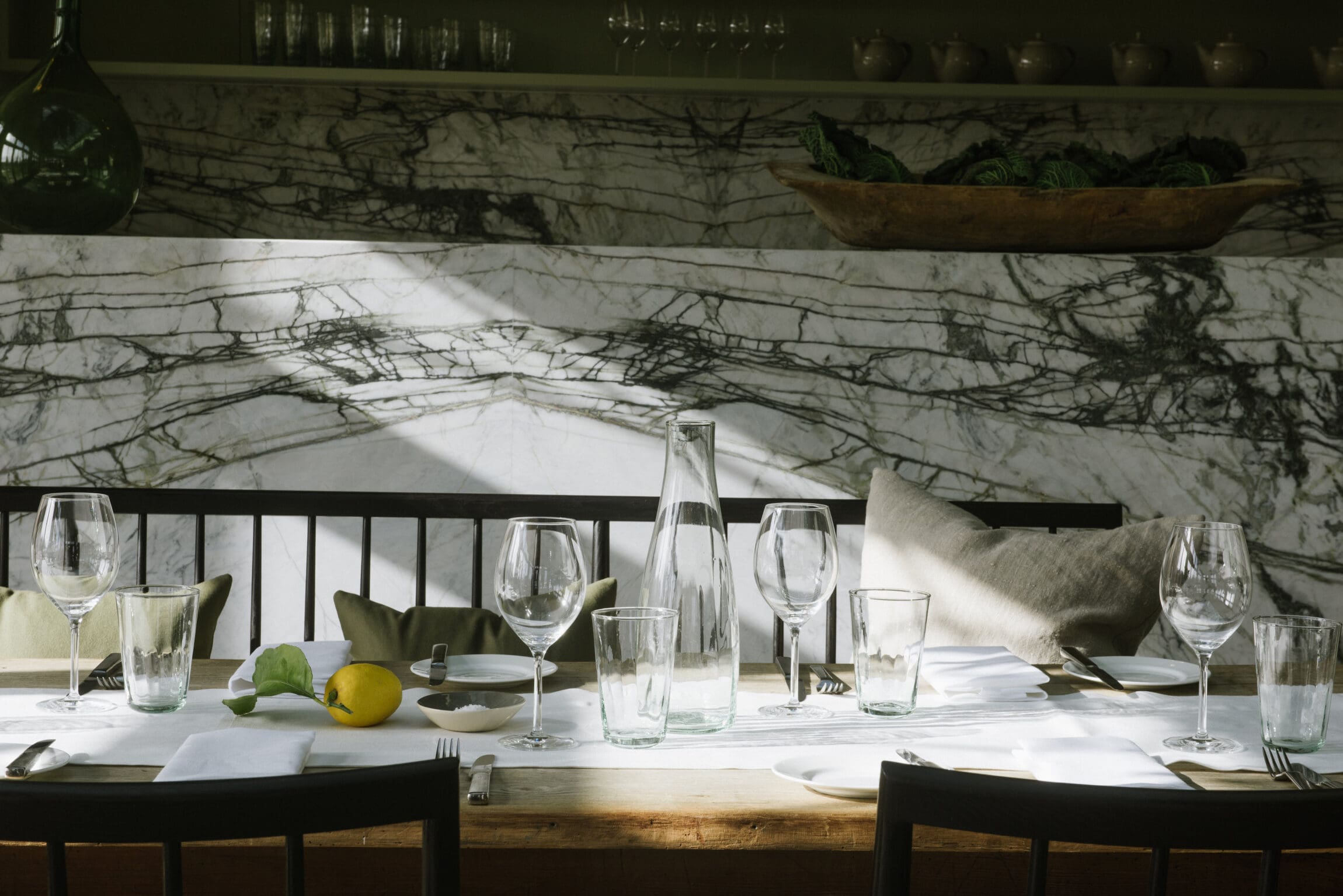 The best farm-to-table restaurants in the UK | Inside Marle at Heckfield Place.