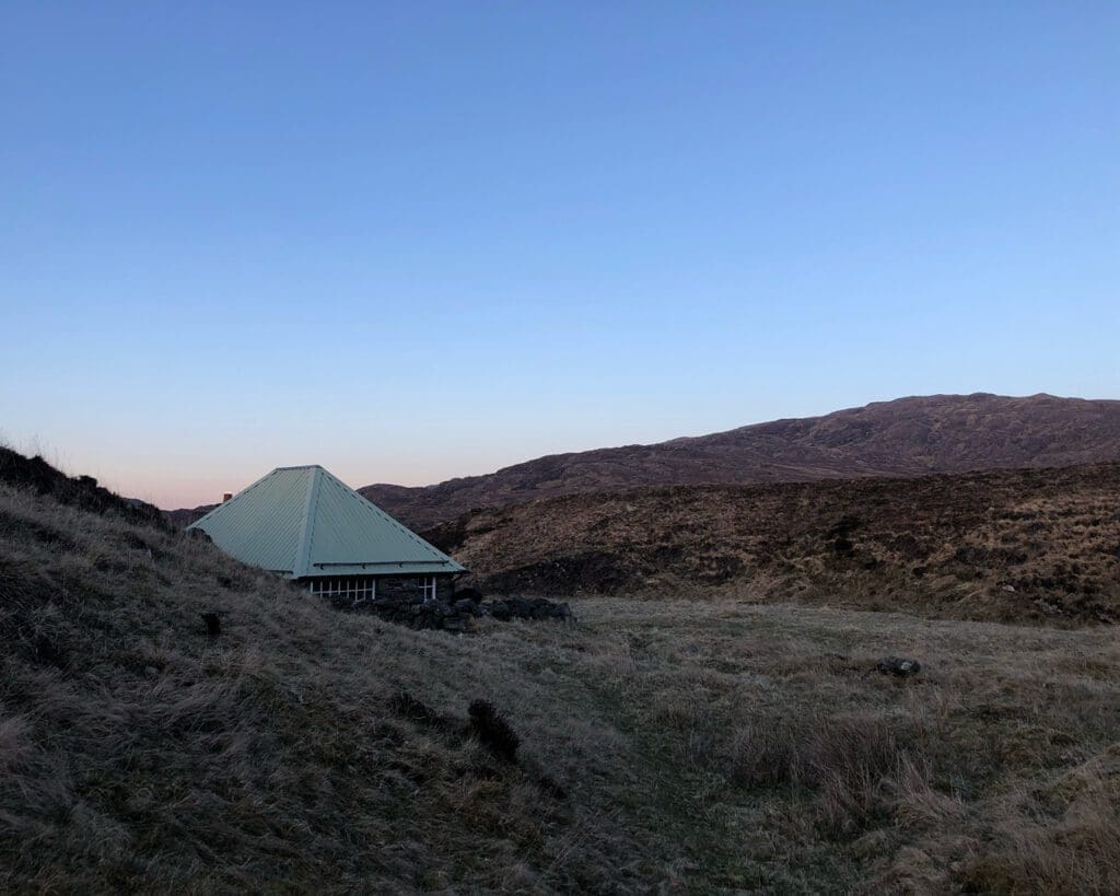 The rise in off-grid adventure travel | Corryierarick Bothy in the Central Highlands of Scotland