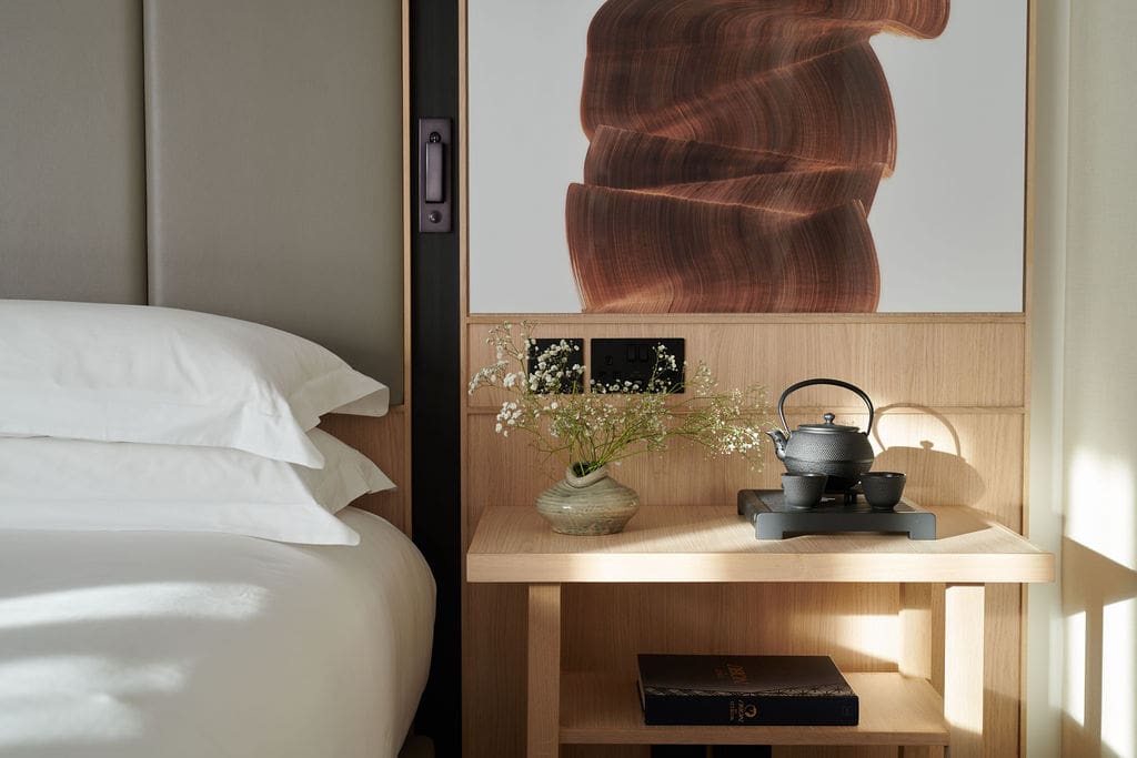 Details at Nobu Hotel London Portman Square, Japanese architectural influences