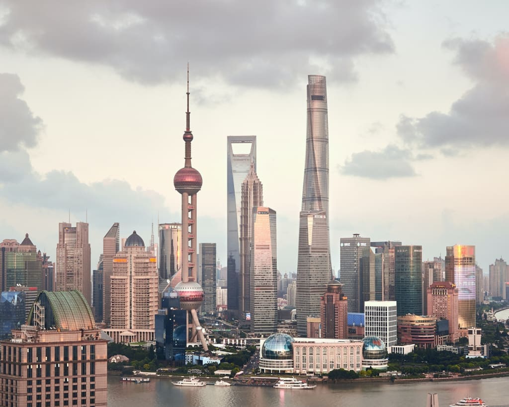 The iconic Shanghai skyline