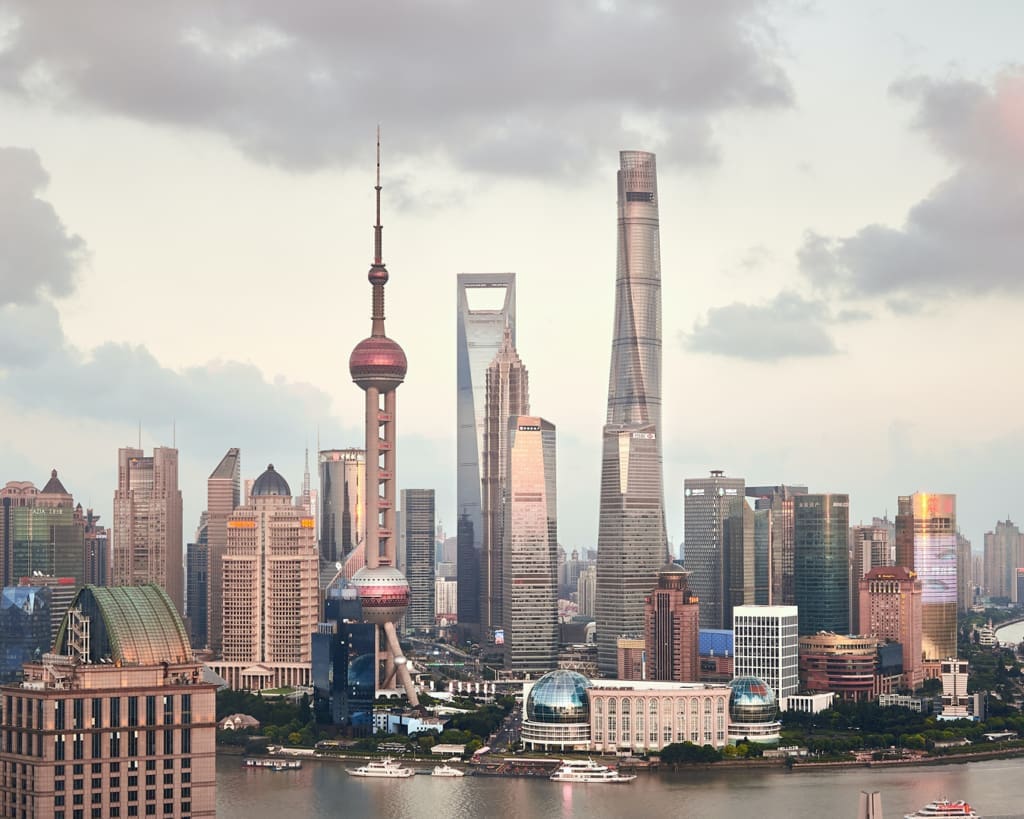 The iconic Shanghai skyline