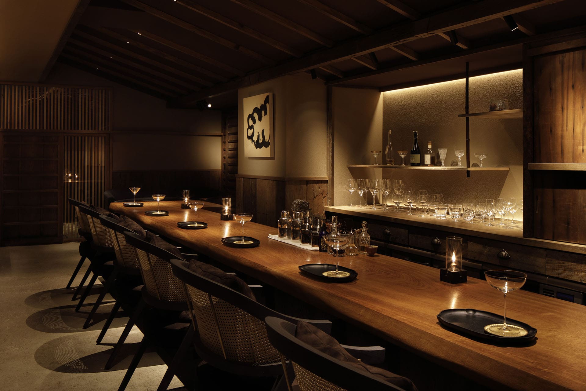 Folklore's interior crafted from reclaimed shrine and temple wood