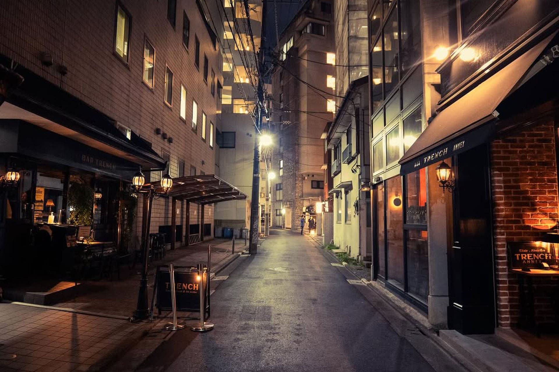 Best of both worlds! Bar Trench on left and the recently opened Annex on right