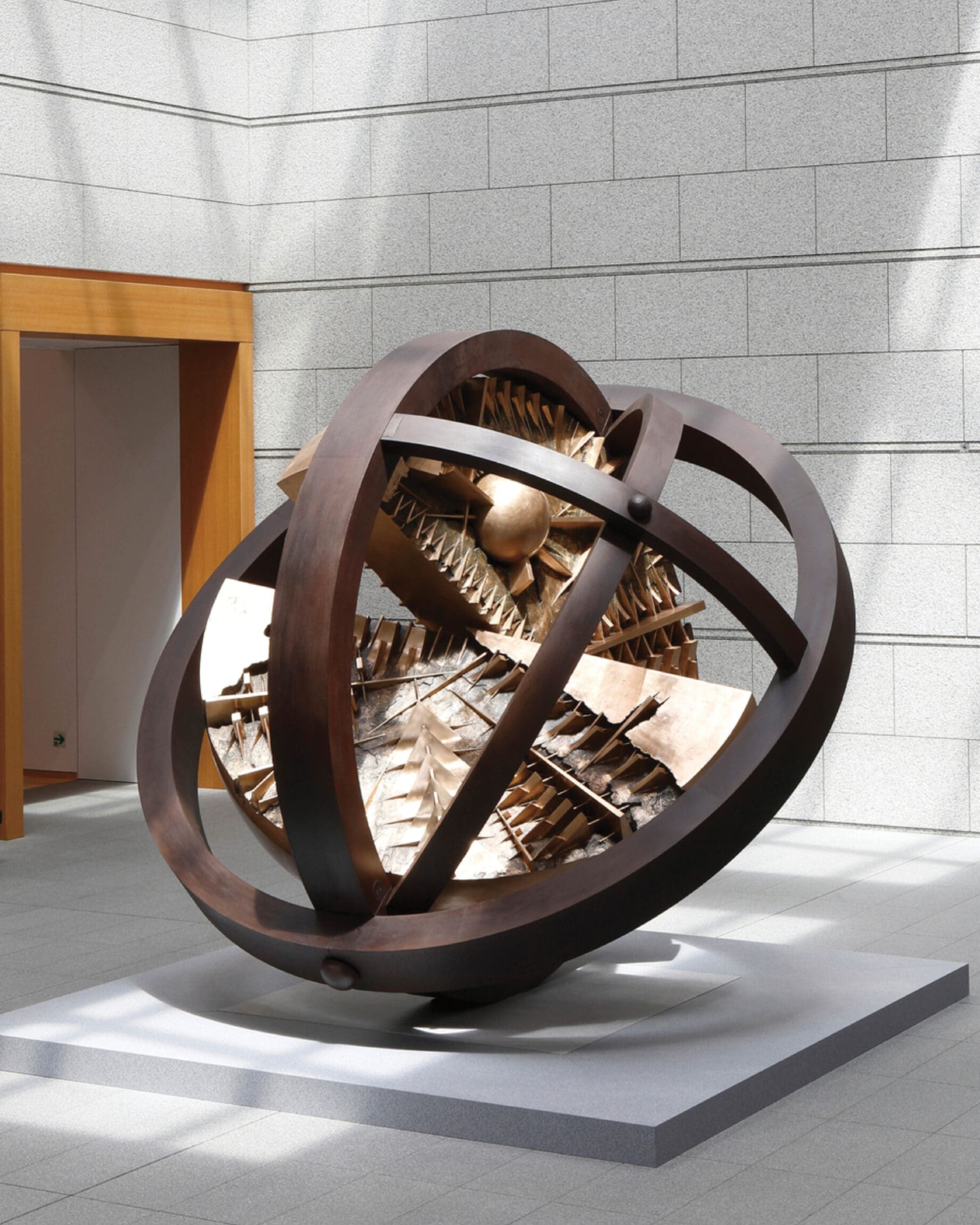 The best museums ans galleries in Tokyo |" Gyroscope of the Sun by Arnaldo Pomodoro on view at MOT Tokyo