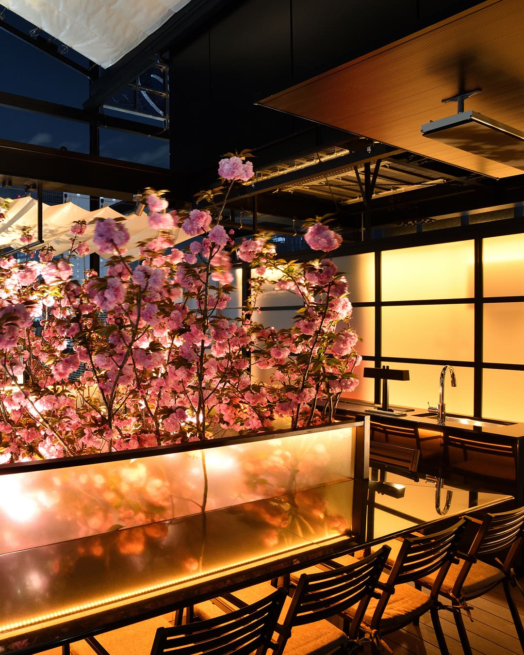 The best cocktail bars in Tokyo | cherry blossom at elegant Mori Bar
