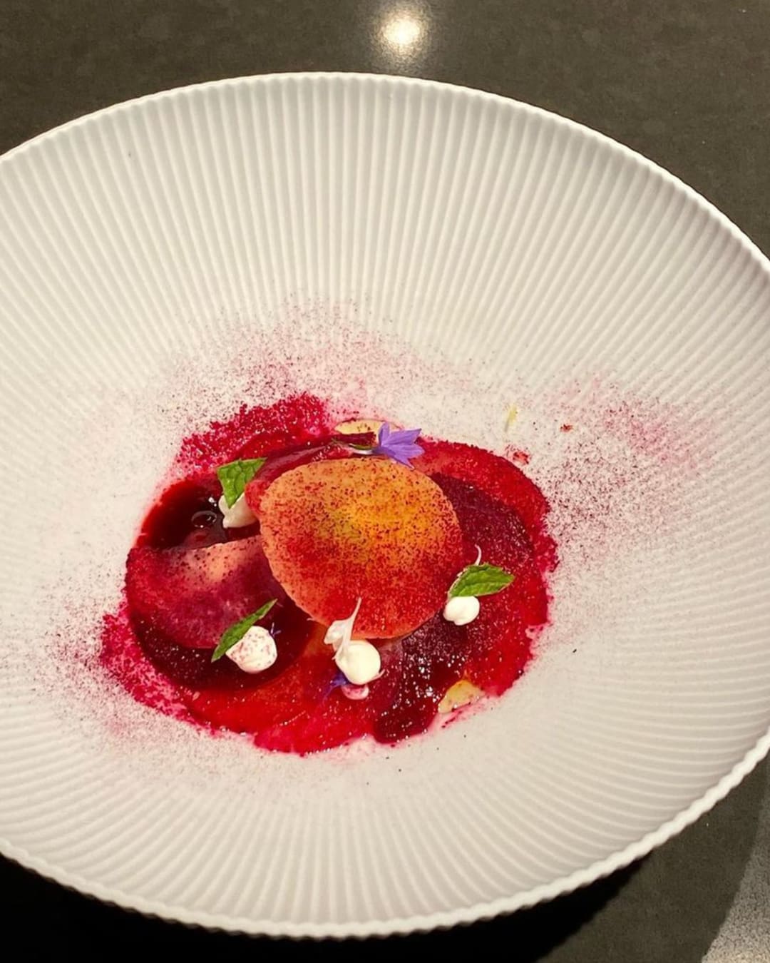 The best restaurants in Greenpoint NYC | Roasted beets with navel orange jelly and horseradish cream at restaurant Yuu