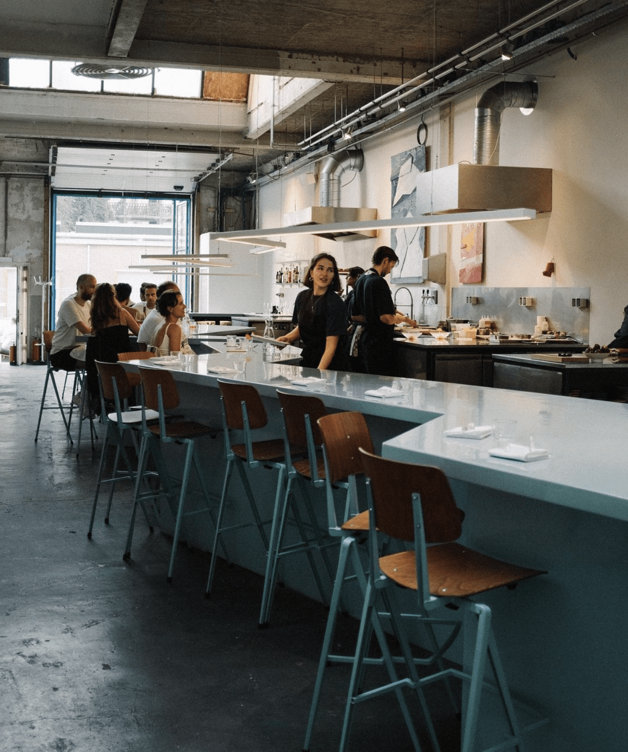 Fine dining in converted garage at Restaurant Europa