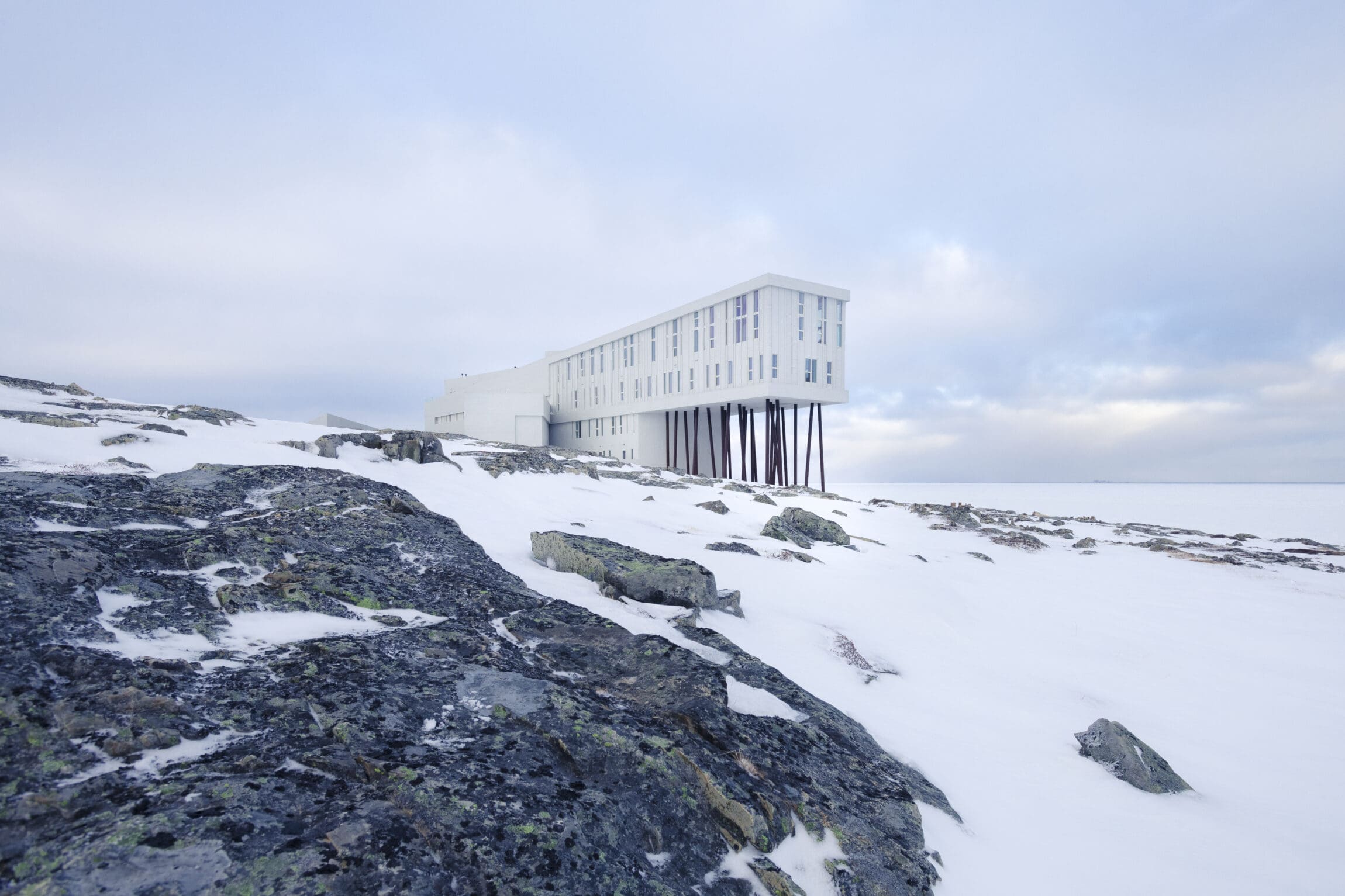 Sustainable hotels | Fogo Island Inn hotel sits on a remote rocky island