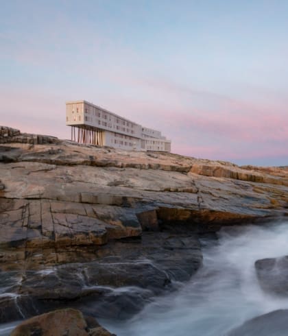 Sustainable hotels | Fogo Island Inn hotel sits on a remote rocky island