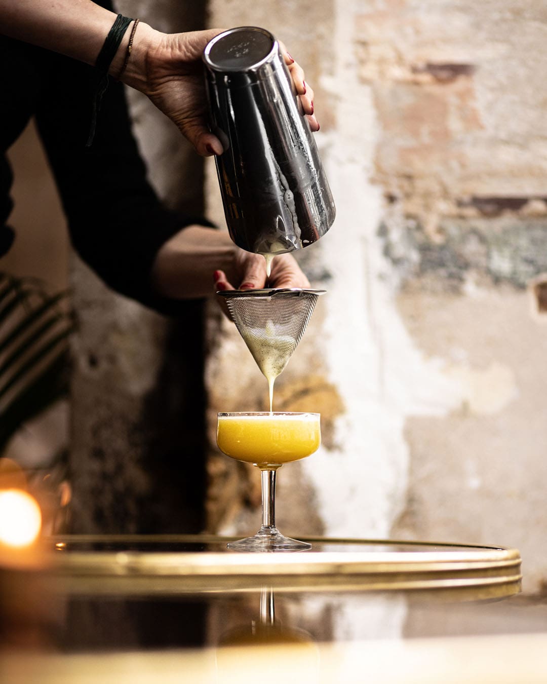 A delicious cocktail being prepared at Abricot