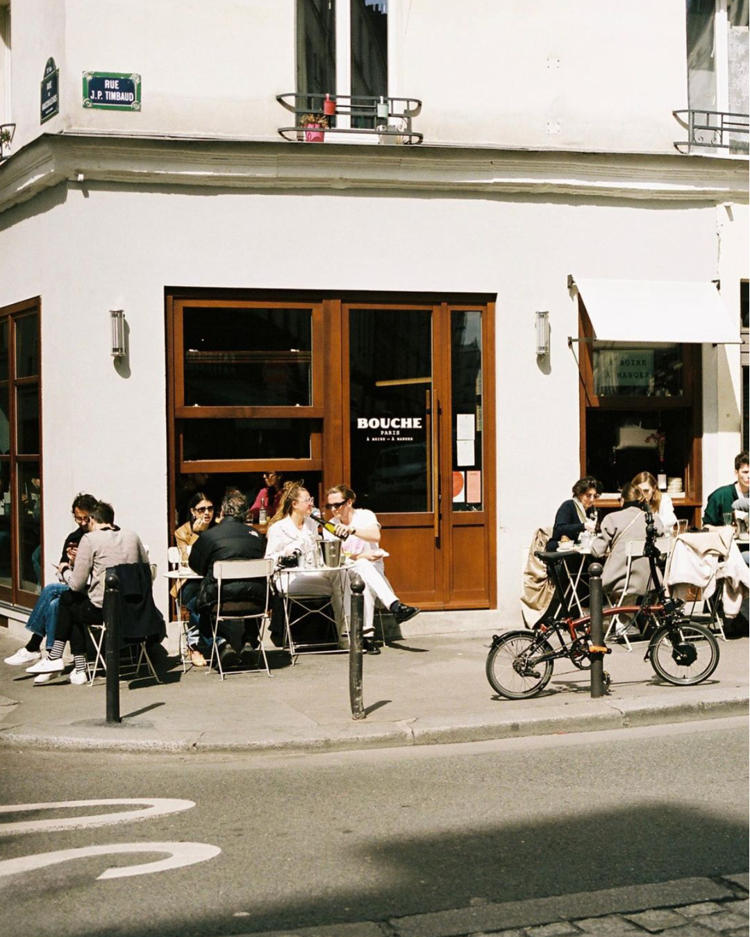 The best restaurants in Paris | Streetside tables outside Bouche.