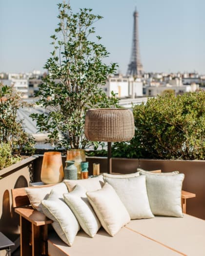 The best boutique hotels in Paris | The sunny rooftop at Brach