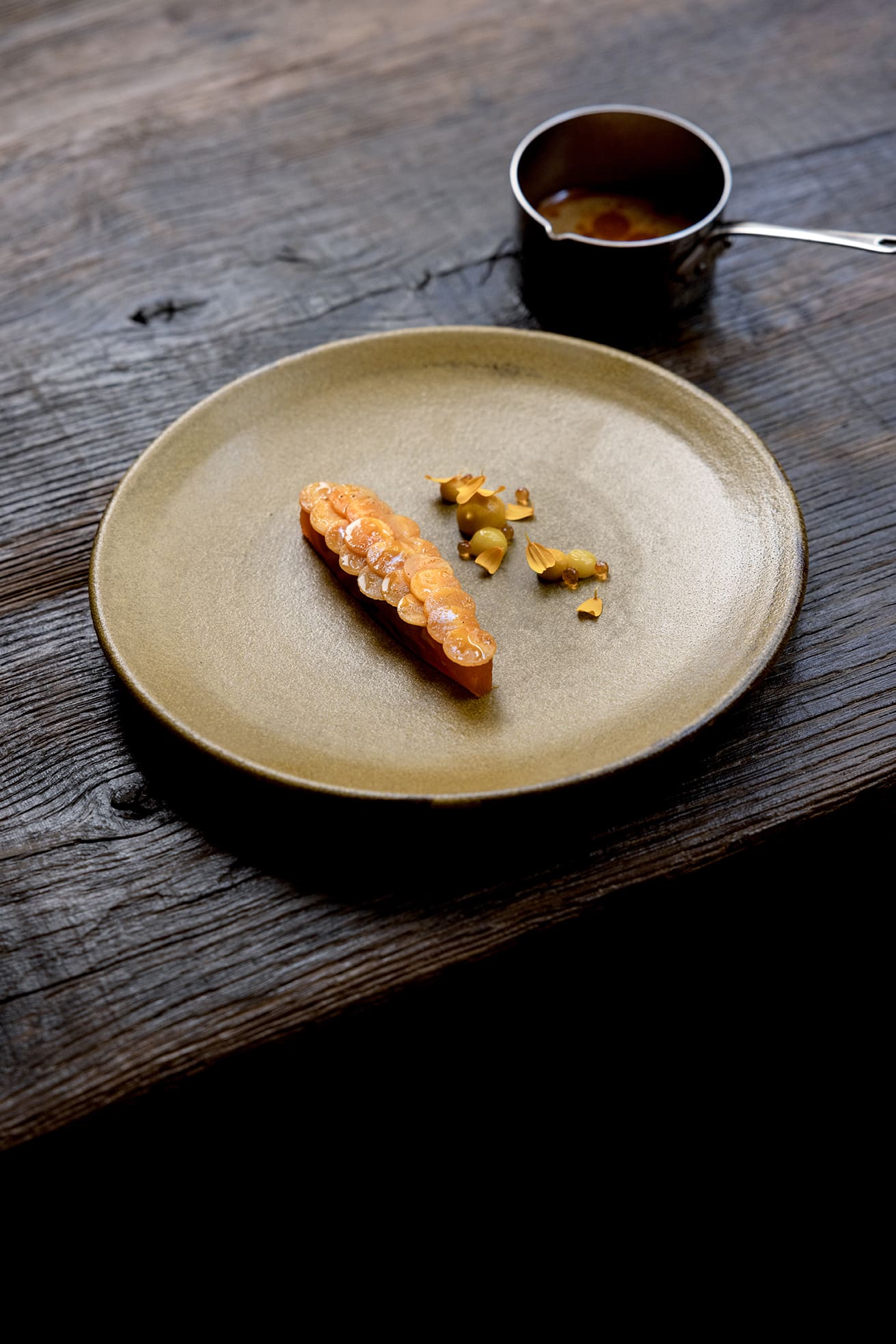 Trout with carrot, chilli and lemon. Photography by Laurent Dupont
