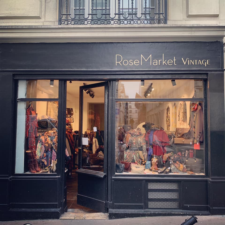 The best shops in Paris | The dark and dramatic facade of Rose Market Vintage