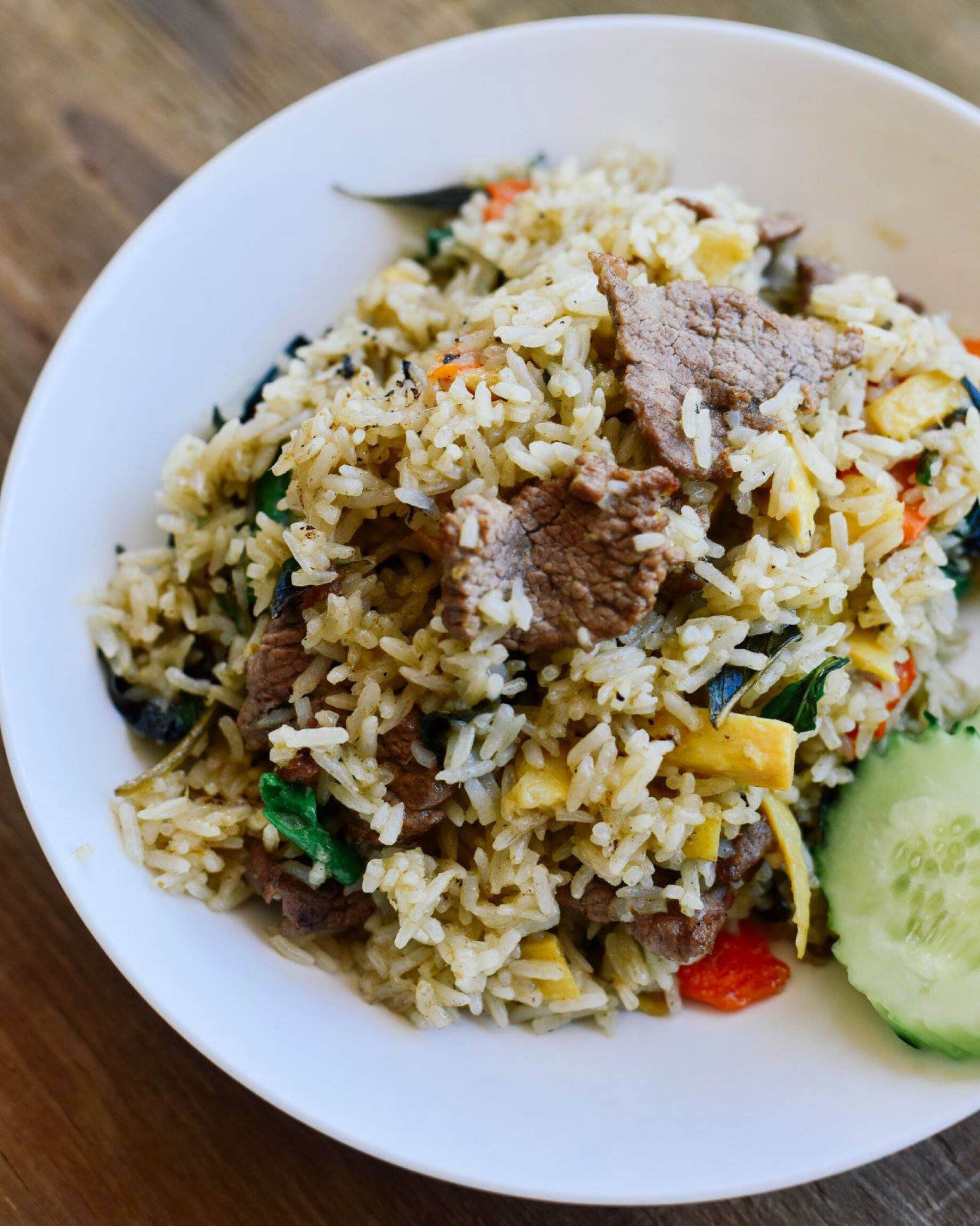 The best Thai restaurants in LA | a plated rice dish at Ayara Thai