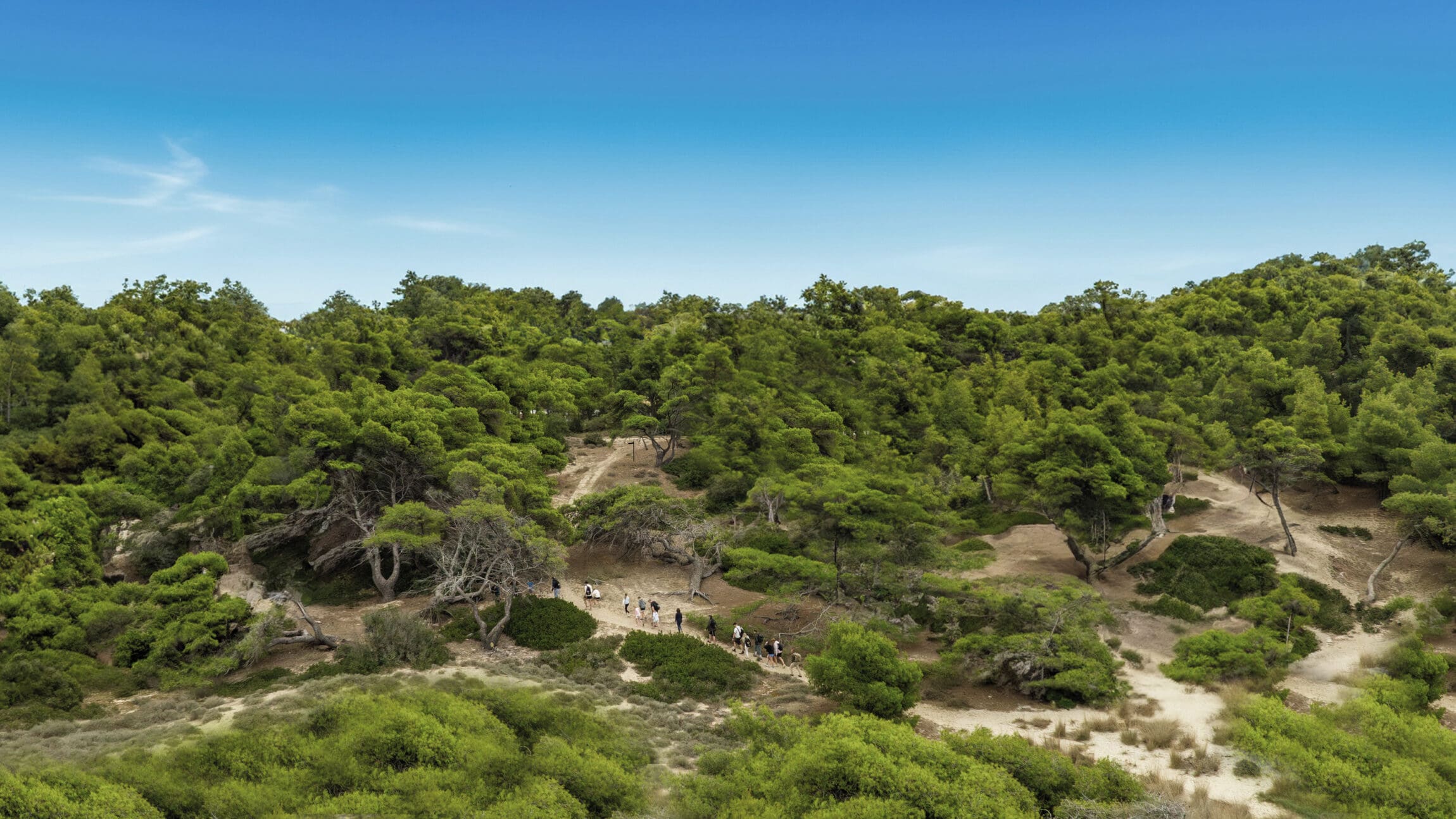 Hiking through Greece. Sani Resort became the first carbon-neutral resort in Greece in 2022