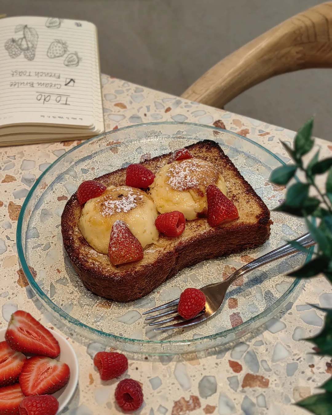 The best coffee shops in Dubai | French toast topped with fresh berries at RX Apothecary & Kitchen