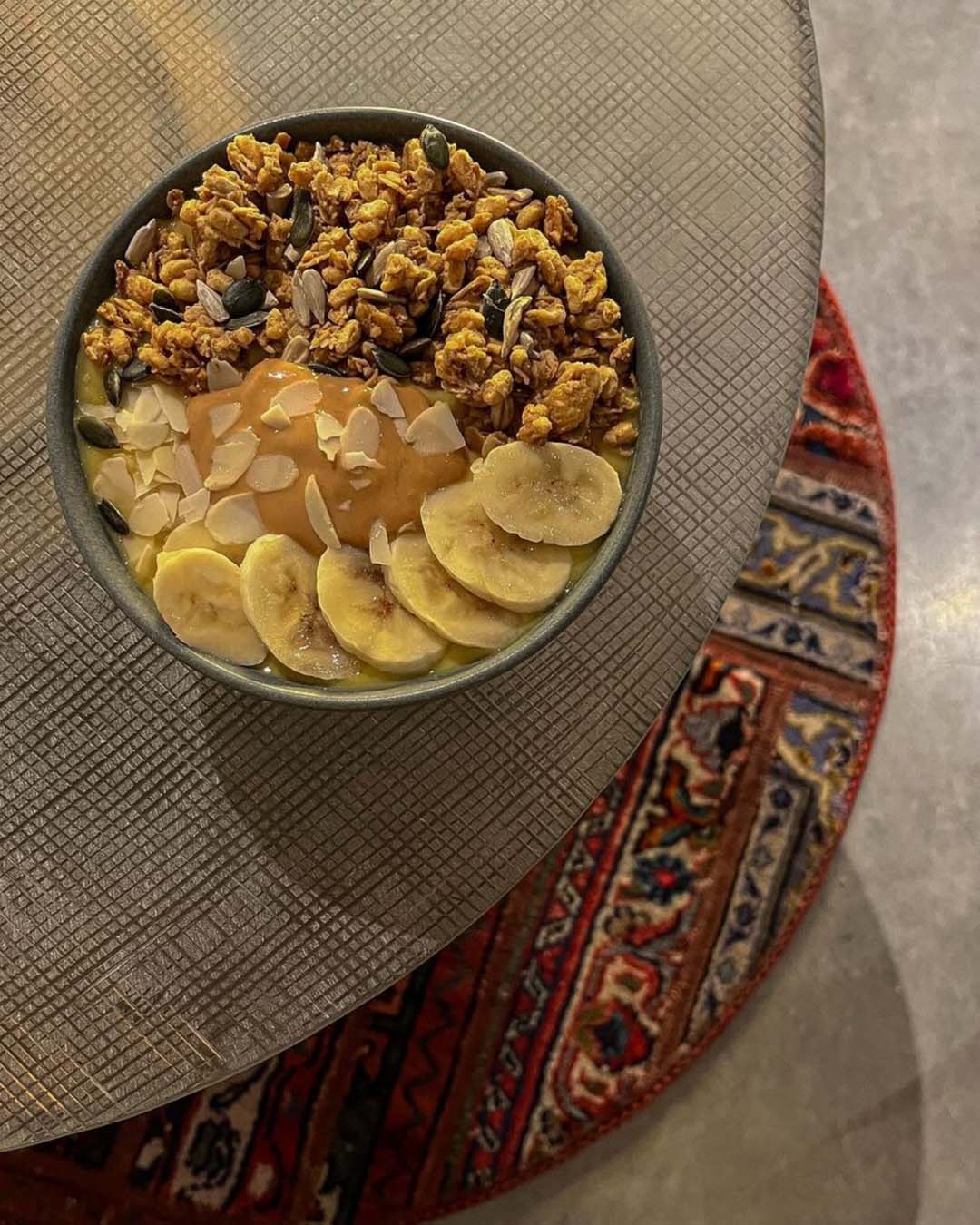 The best coffee shops in Dubai | A smoothie bowl packed with banana, berries and oats