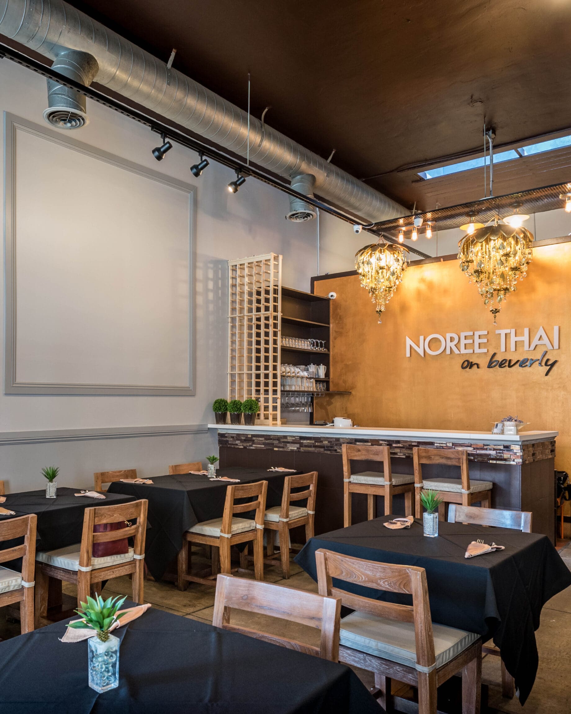 Interiors at Noree Thai in Los Angeles