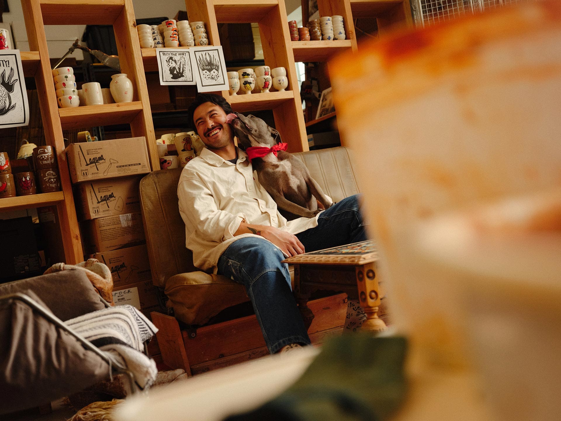 How Did I Get Here with Daniel Dooreck of Danny D's Mud Shop | Daniel Dooreck sat in the living area part of his studio.