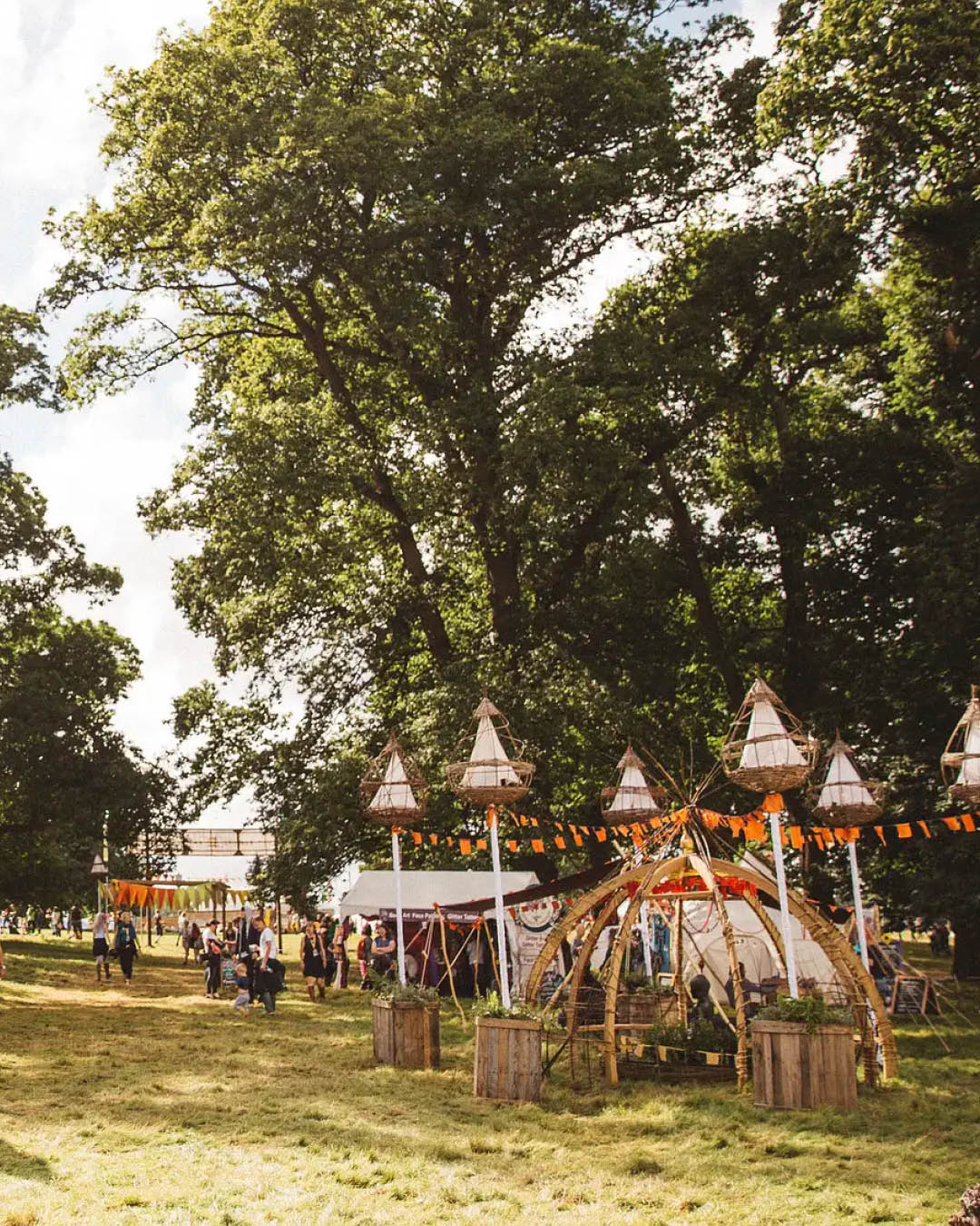 Tipi at Green Man, Wales