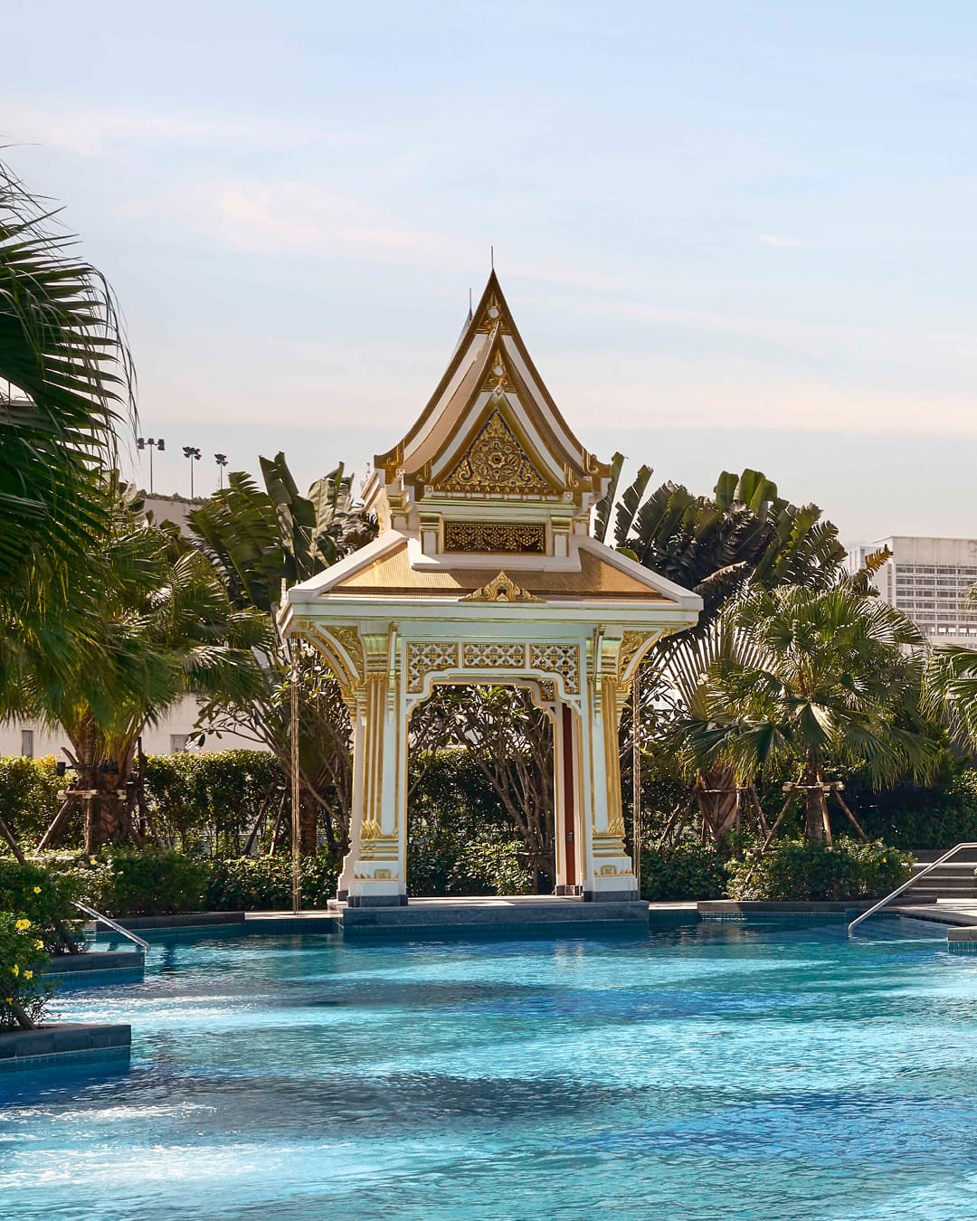 The pool at the Chatrium Grand Bangkok Hotel