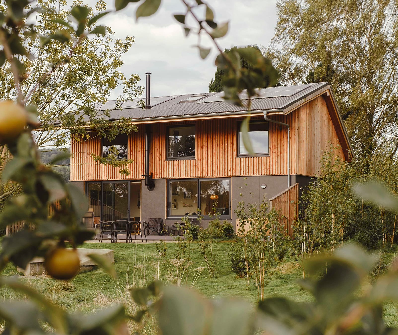 One of the luxury lodges at Cynefin Retreats