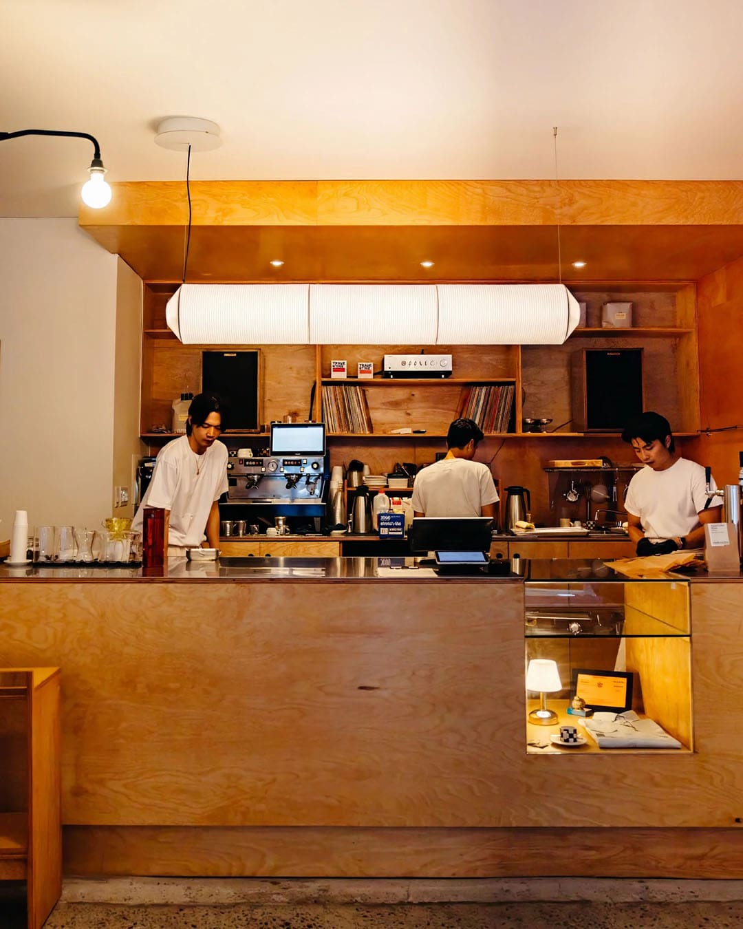 Baristas at work, Park at Kims